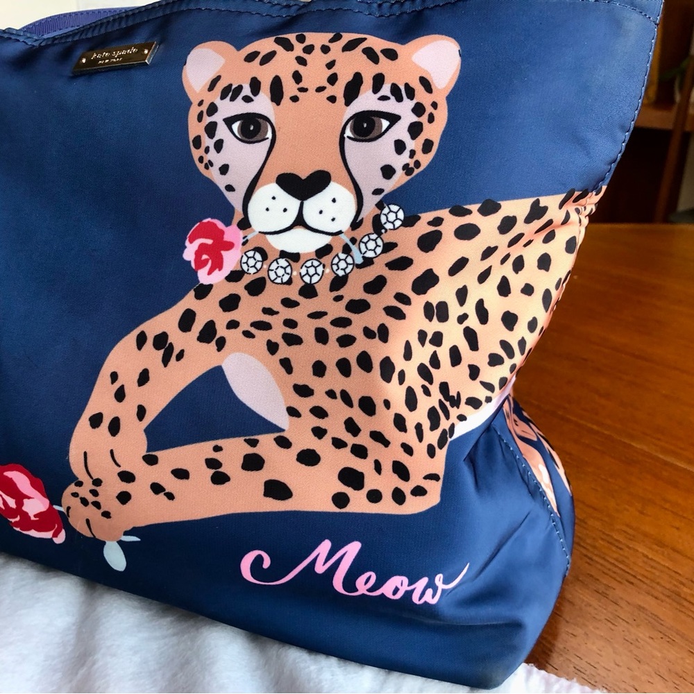 Kate Spade New York RUN WILD Leopard Large Tote.